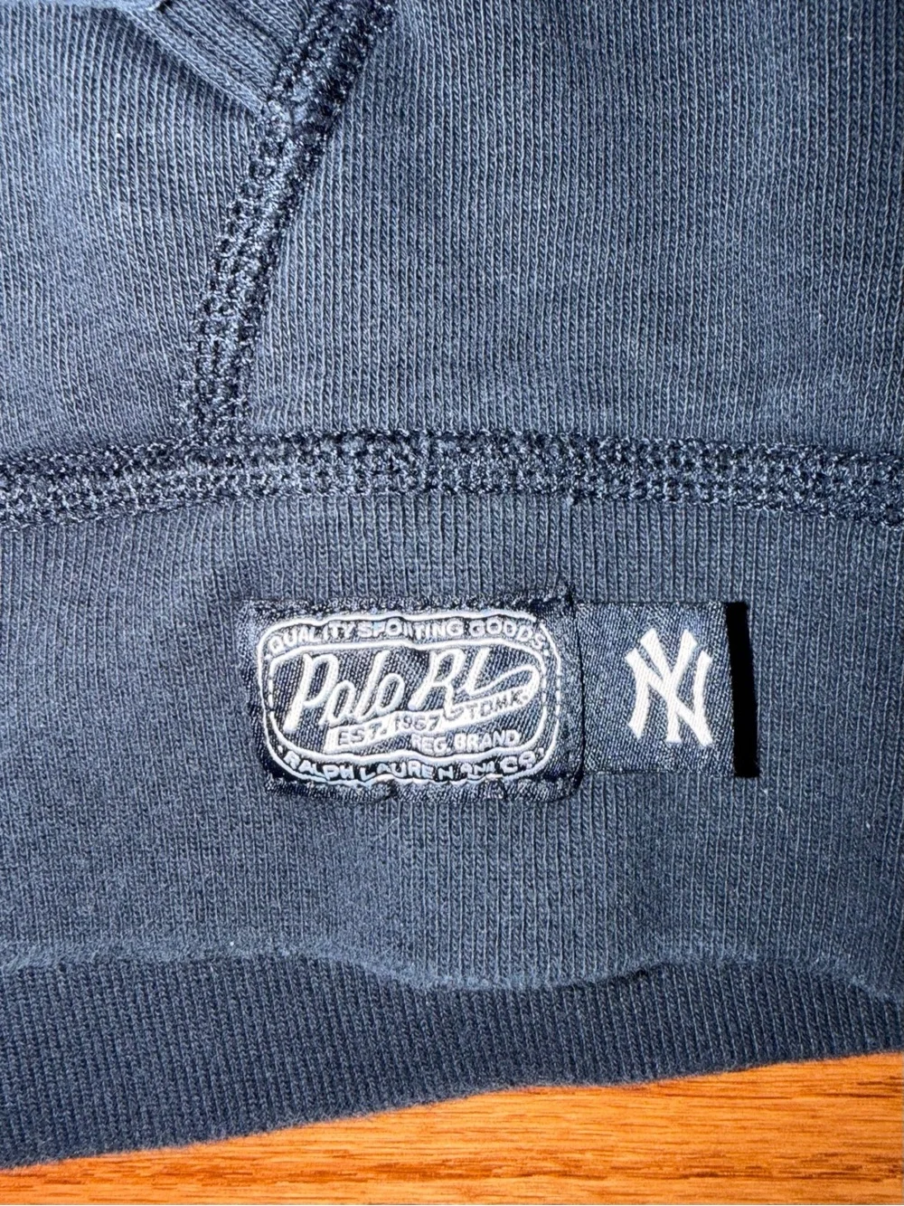 Ralph Lauren Yankees Navy Hoodie size LG Big Kids 14/16
